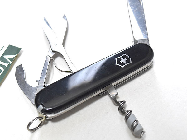 Victorinox ビクトリノックス コンパクト 万能ナイフ マルチツール ブラック 黒 キャンプ アウトドア G415の画像2