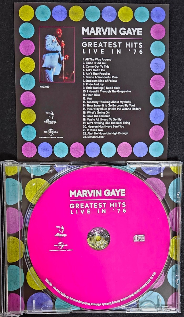 Marvin Gaye ◎ Greast Hits Live In '76〔1CD〕輸入盤 マービンゲイライブ モータウン ソウル ブラックミュージック R&B 