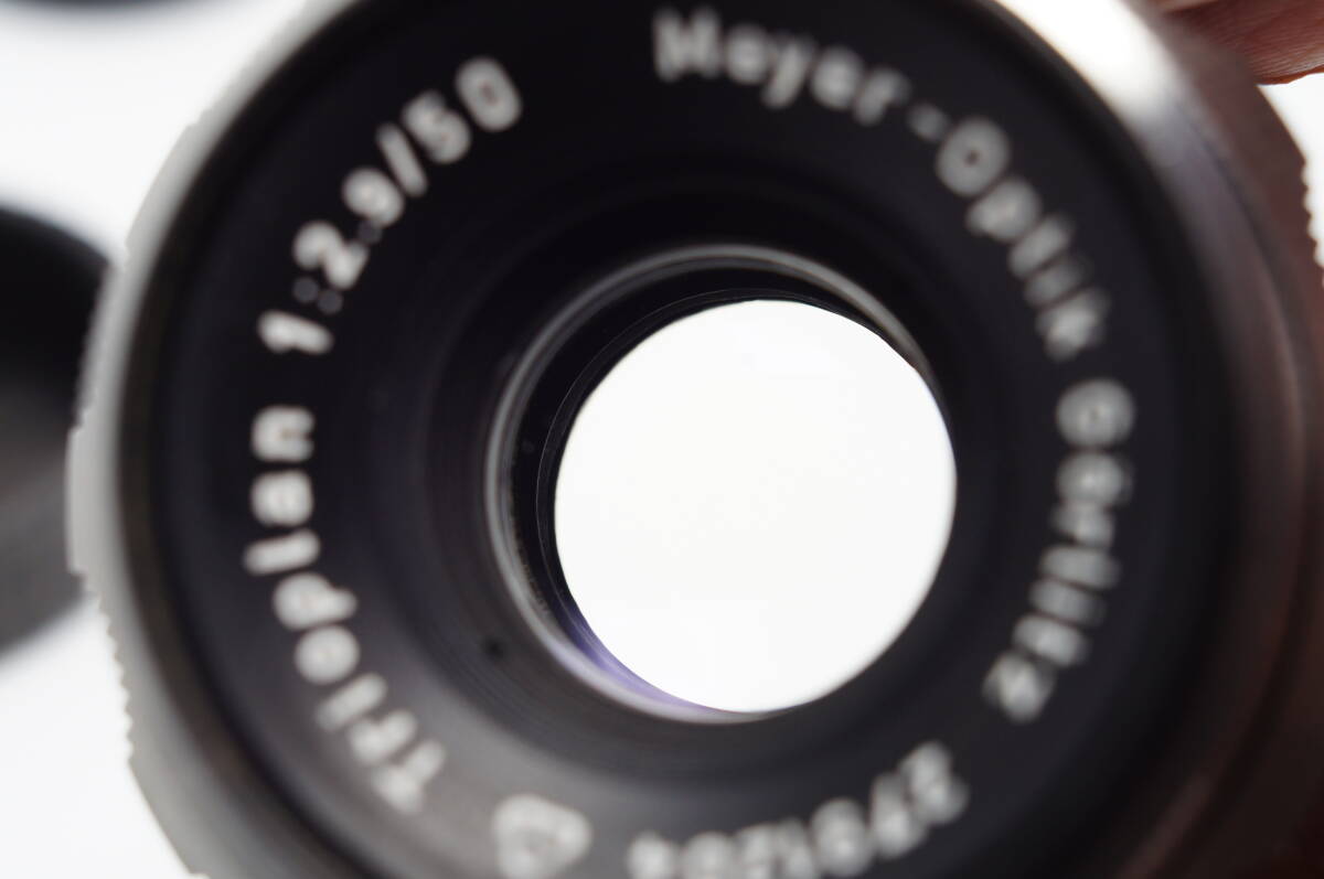 17【良上品】EXA Meyer-Optik Gorlitz Trioplan 1:2,9/50mm マイヤー トリオプラン バブルボケ 1960年製 f2.9_画像6