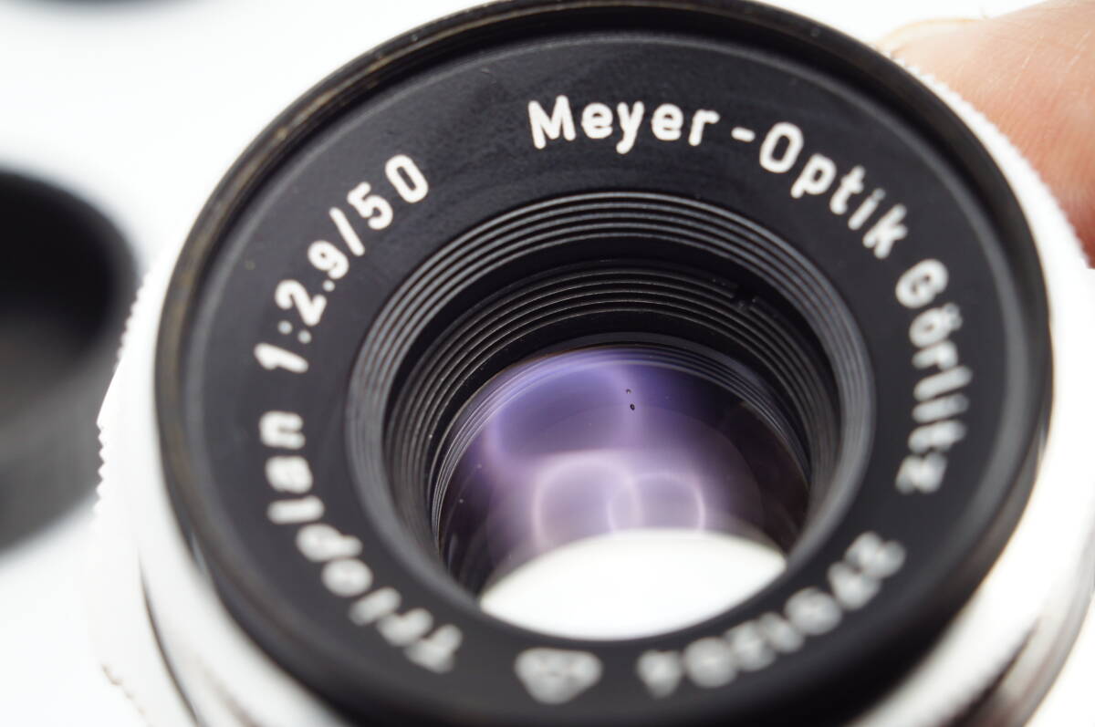 17【良上品】EXA Meyer-Optik Gorlitz Trioplan 1:2,9/50mm マイヤー トリオプラン バブルボケ 1960年製 f2.9_画像5