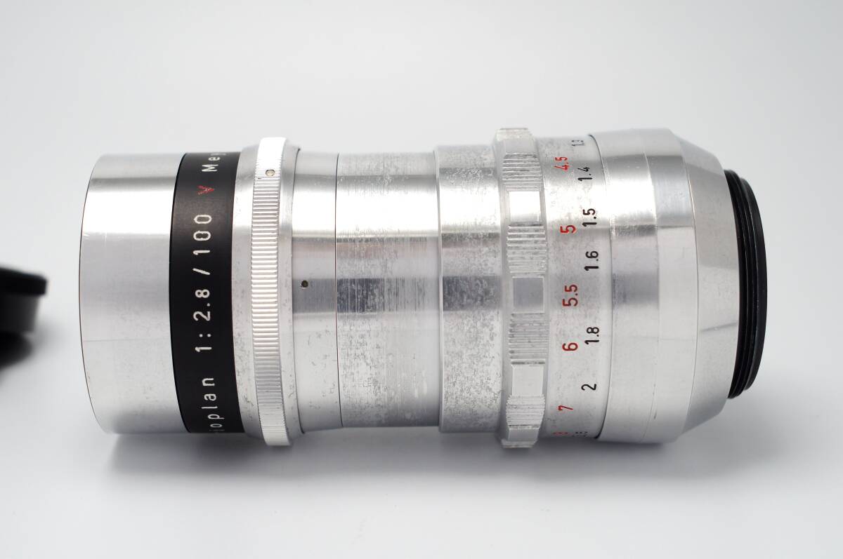 47【良上品】M42 Meyer-Optik Gorlitz Trioplan 1:2,8/100mm マイヤー トリオプラン 赤V バブルボケ 1958年製 f2.8_画像3