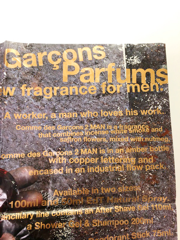 COMME des GARCONS Parfums 2 man ポスター DMの画像5