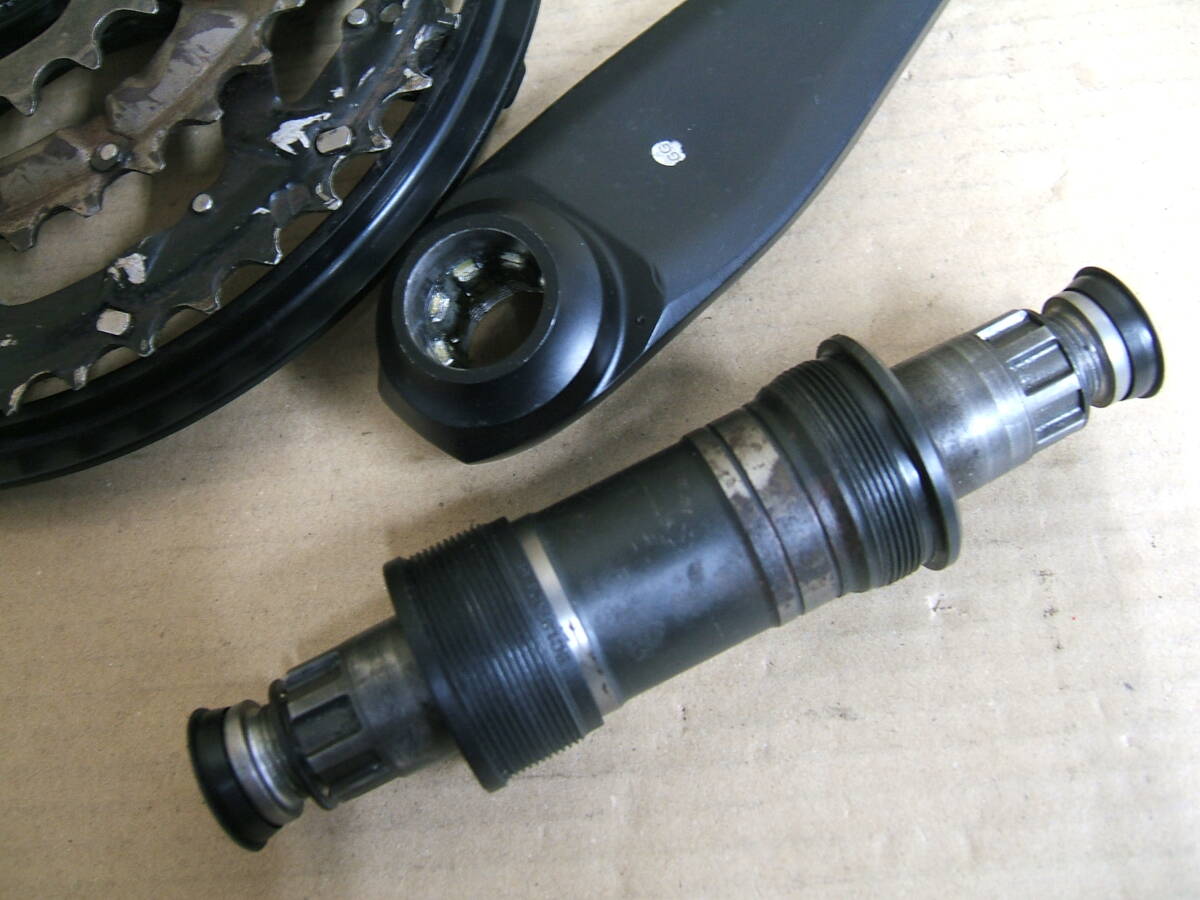 中古 クランクとBBセット 170mm-48-36-26T SHIMANO FC-M521 BB-ES25 　968_画像7