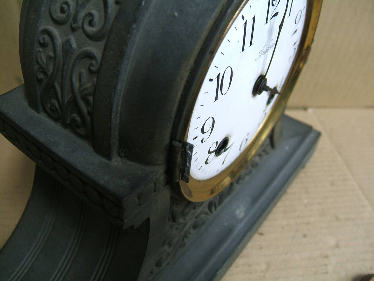 中古 ANSONIA アンティーク 置時計 アンソニア ＵＳＡ 未確認ジャンク品の画像5