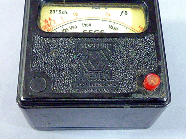  Vintage * England made METROVICKse Len light meter operation verification settled 1938 year about leather case * equivalent for table attaching 