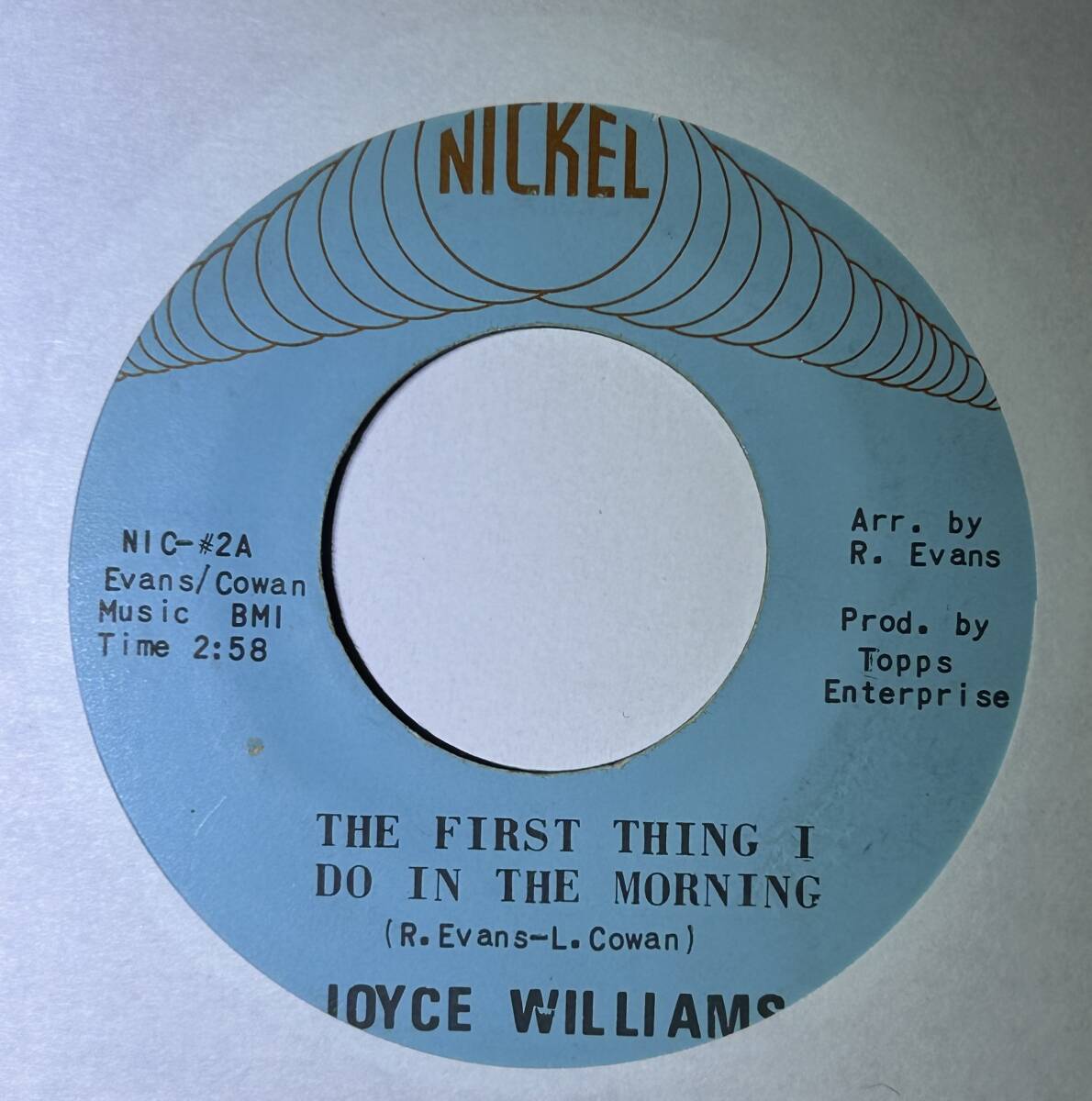 Joyce Williams 「The First Thing I Do In The Morning / Smilin'」 funk45 soul45 deep funk 7インチ_画像1