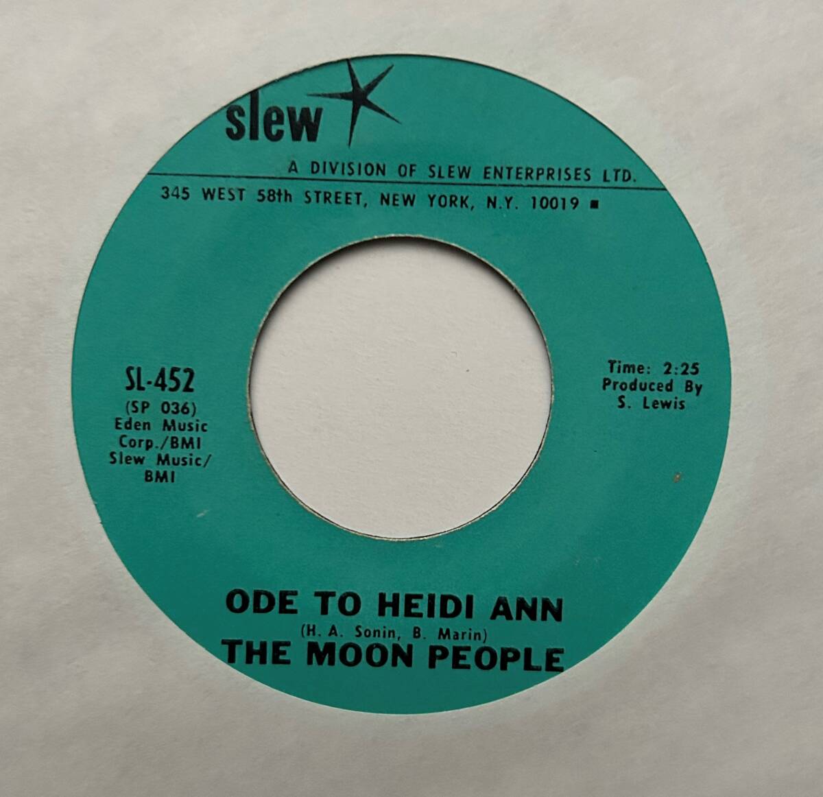 The Moon People 「Hippy, Skippy, Moon Strut (Opus #1) / Ode To Heidi Ann」 funk45 soul45 deep funk 7インチ
