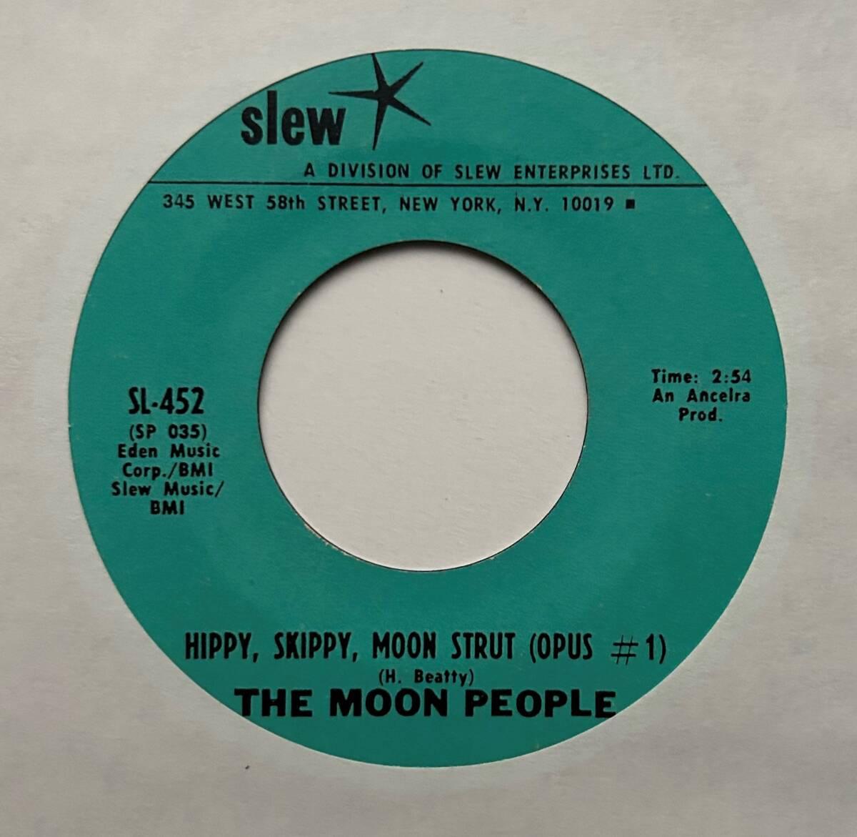 The Moon People 「Hippy, Skippy, Moon Strut (Opus #1) / Ode To Heidi Ann」 funk45 soul45 deep funk 7インチ