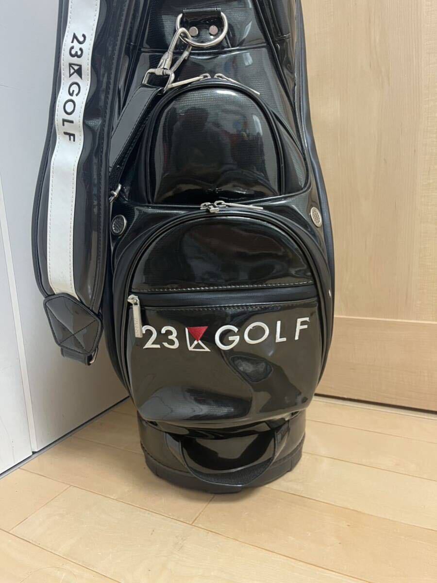 1円〜★美品★23区★キャディバッグ★ゴルフ★エナメル★23区GOLF★オンワード★ゴルフバッグ★1円スタート★ONWARD★レア★オンワード樫山の画像4