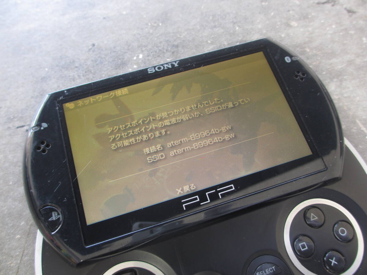ソニー PSP go 本体/PSP-N1000/動作確認済み ジャンク/プレイステーションポータブル