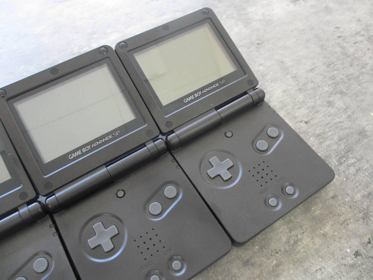  Nintendo GAME BOY ADVANCE SP/ Game Boy Advance /AGS-001/ чёрный оттенок черного 3 шт. / работоспособность не проверялась Junk 