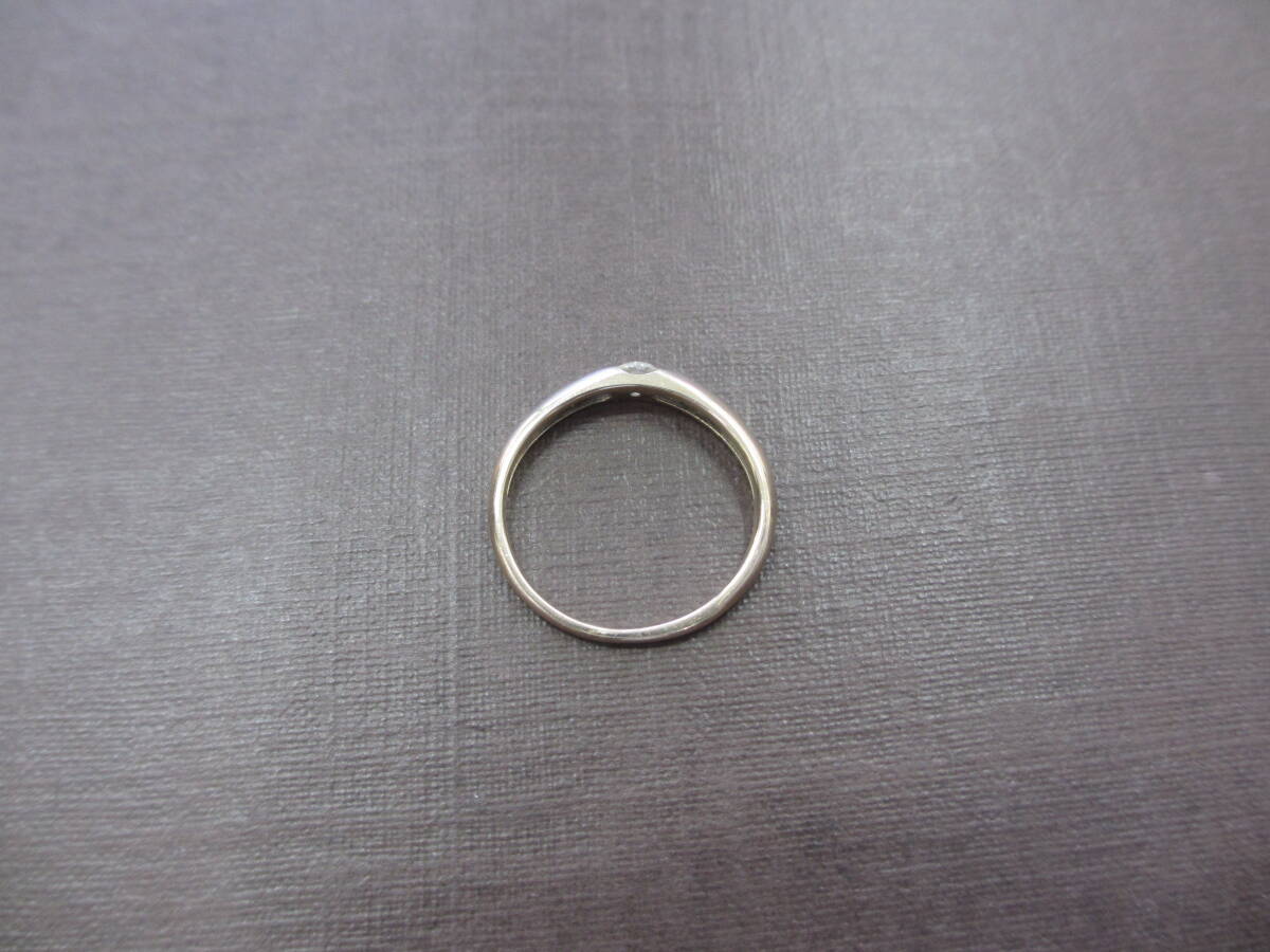 K18 18金 750 リング 指輪 5号 ダイヤモンド 1石付き（0.10ct） 総重量 1.34ｇ USED PG ピンクゴールドの画像6
