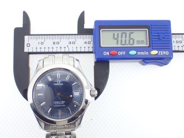 OMEGA オメガ Seamaster Automatic Chronometer シーマスター クロノメーター 青文字盤系 メンズ 稼動品 自動巻き 腕時計の画像9