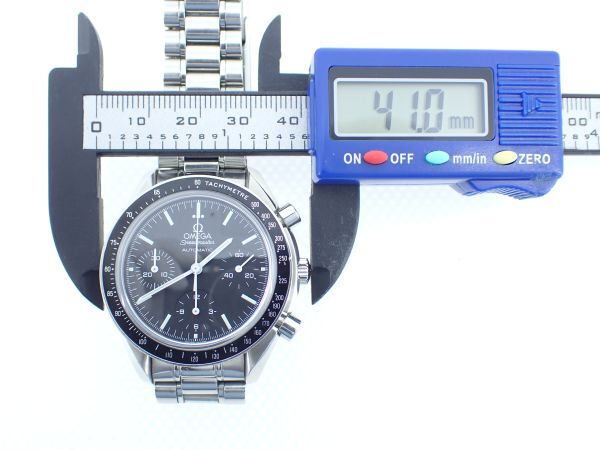 OMEGA オメガ Speedmaster スピードマスター オートマチック メンズ 黒文字盤 自動巻き 腕時計 クロノグラフ スモセコ
