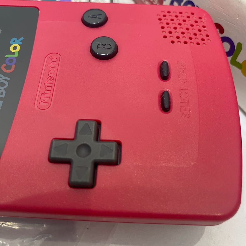 ゲームボーイカラー ■ほぼ 新品未使用 レッド レア GBC 任天堂 説明書 箱 Nintendo ニンテンドー ゲームボーイ 極美品の画像6