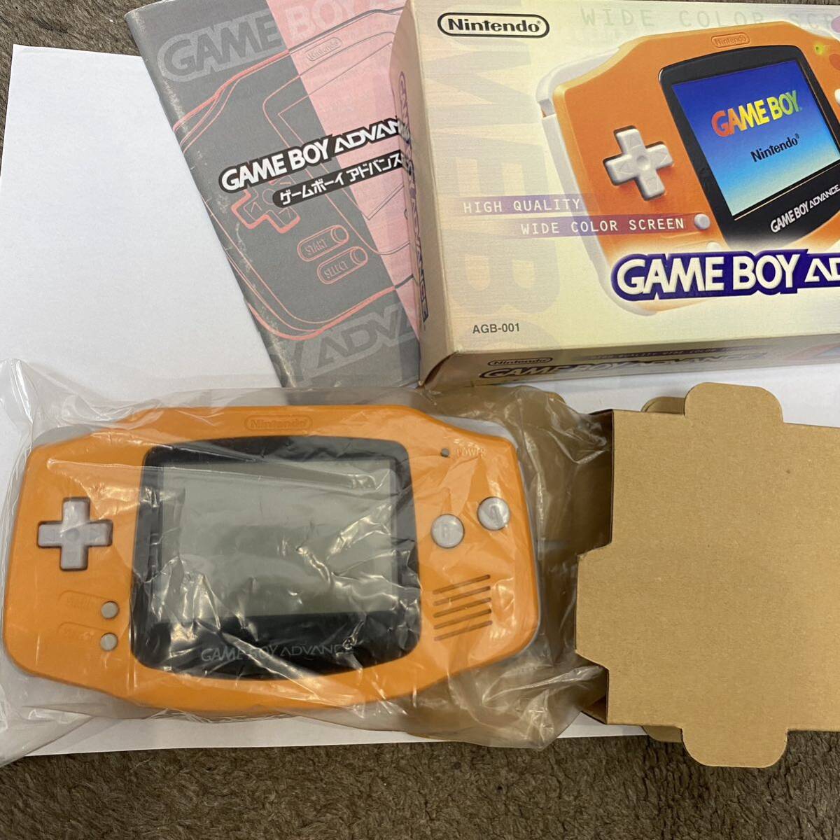 ゲームボーイアドバンス □ほぼ 新品未使用品 レア オレンジ GBA ゲームボーイアドバンス □ほぼ 新品未使用品 レア オレンジ GBA