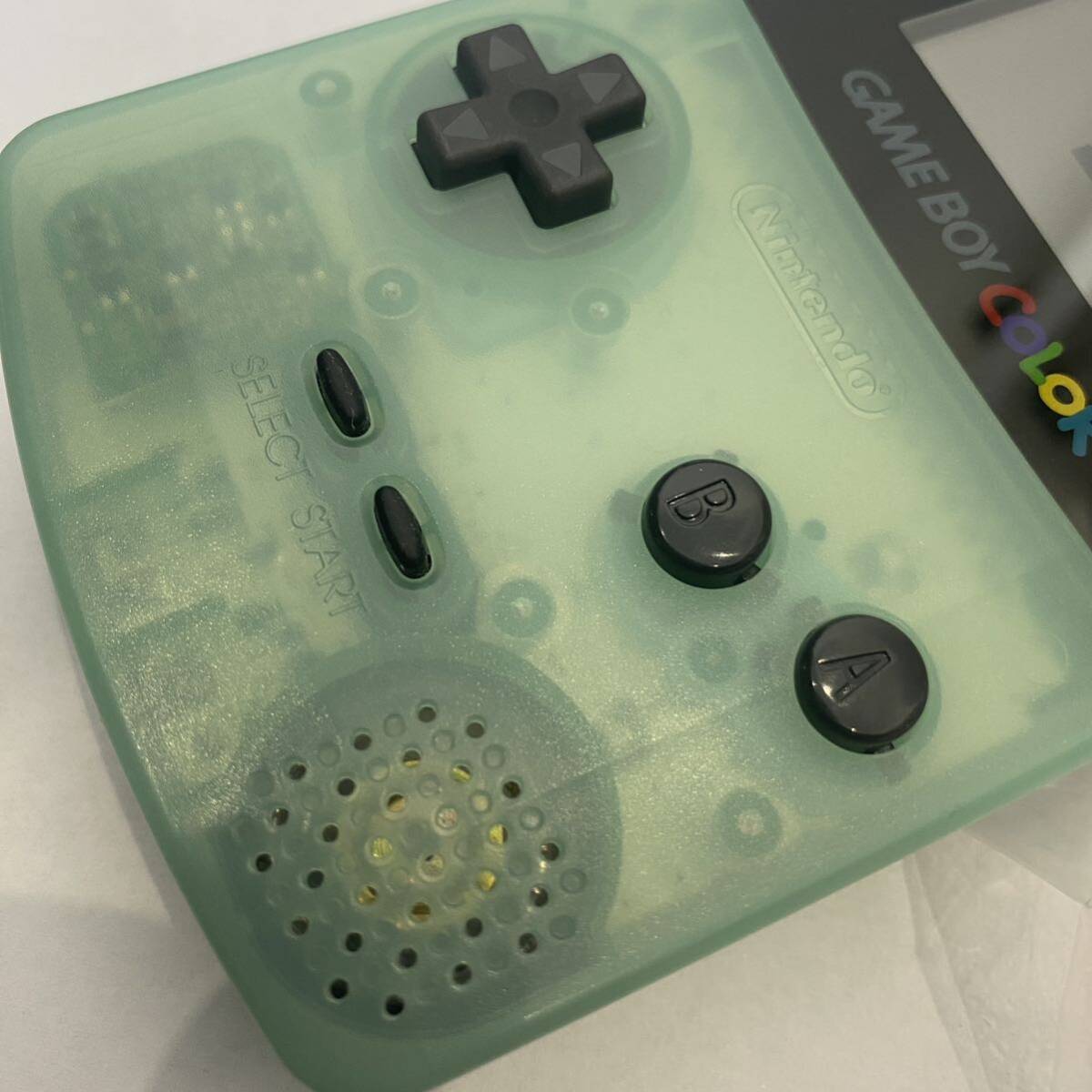  Game Boy цвет # почти новый товар не использовался ice blue * супер высшее редкий очень редкий игрушка The .sGBC nintendo Nintendo Nintendo 