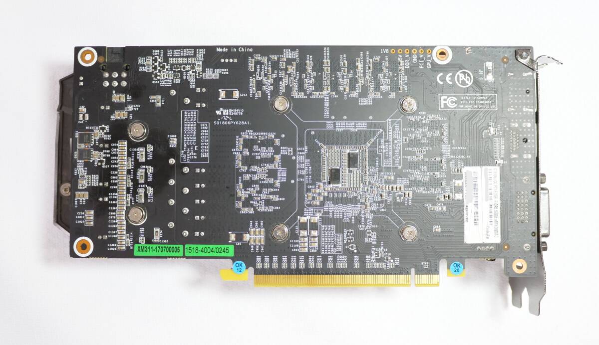 ¥500スタート★玄人志向 NVIDIA GEFORCE GTX1060 3GB★グラフィックボード 中古品 通電確認済み G003の画像2