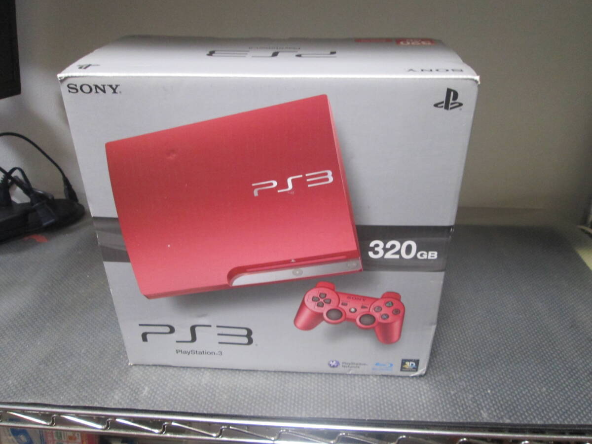 SONY PS3 PlayStation3 本体 CECH-3000B SR 320GB 本体 スカーレットレッド 美品_画像1