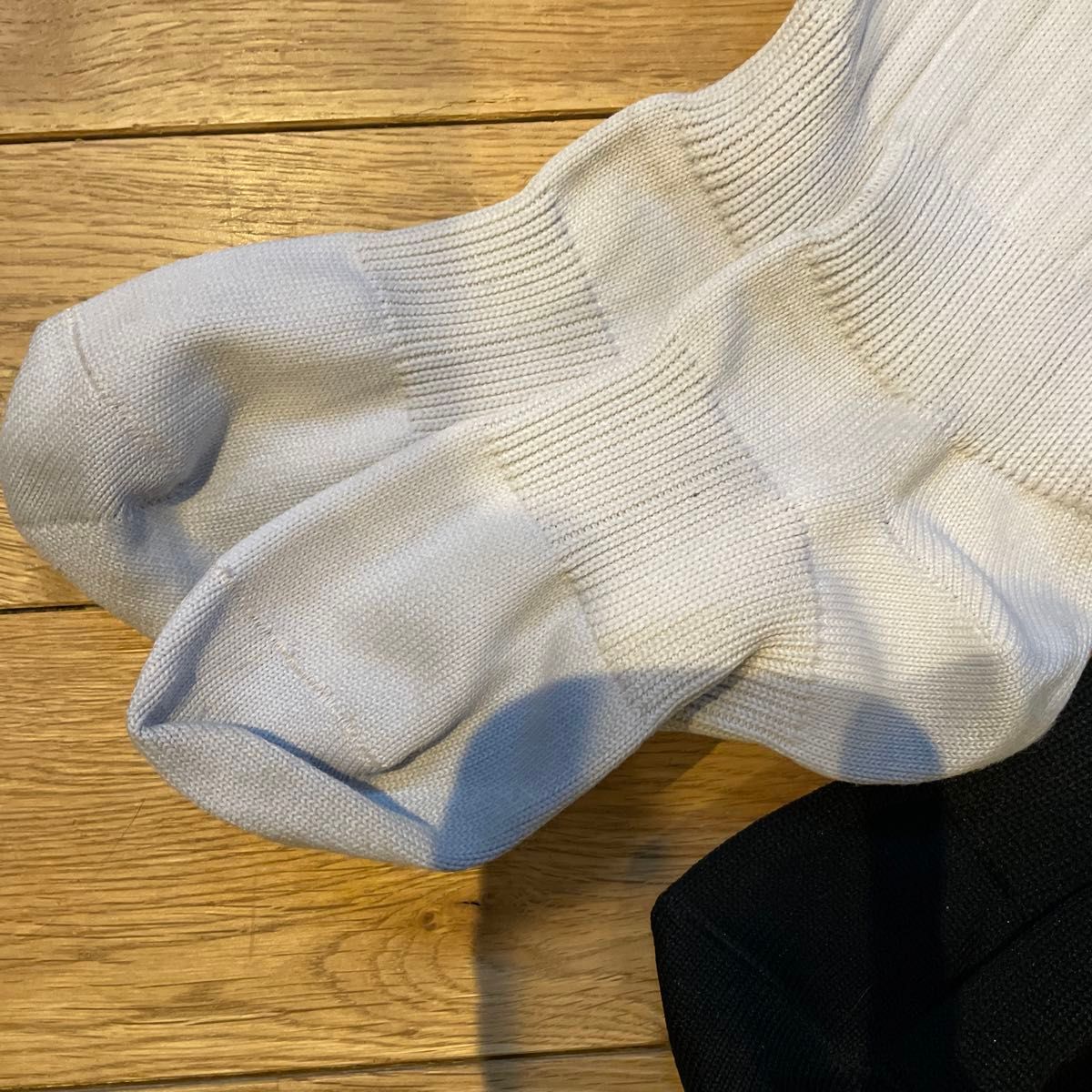 アンブロ　サッカー　靴下　ソックス　ストッキング　19センチ〜21センチ　黒　白　未使用に近い　子ども用　