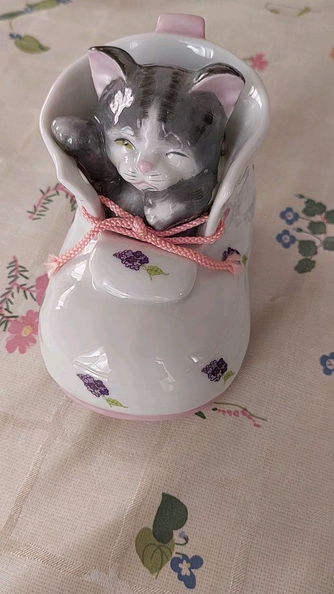 陶器オルゴール メモリー キャッツ