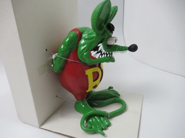 Rat Fink Doll ラットフィンク ドール フィギュア 人形 マスコット ムーン オブ ジャパン グリーン 中古