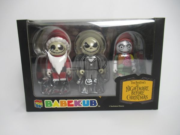 メディコムトイ BABEKUB ナイトメア・ビフォア・クリスマス 3体セット べいぶきゅぶ MEDICOM TOY ナイトメアー Nightmare Before Christmasの画像1