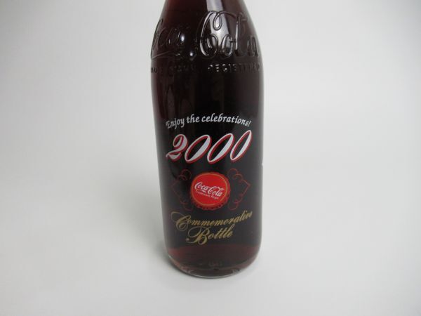 ミレニアムボトル コカコーラ ガラス 瓶 2000年記念 300ml アンティーク インテリア 置物 Coca-Cola Japan Enjoy The Celebrations Bottle_画像5