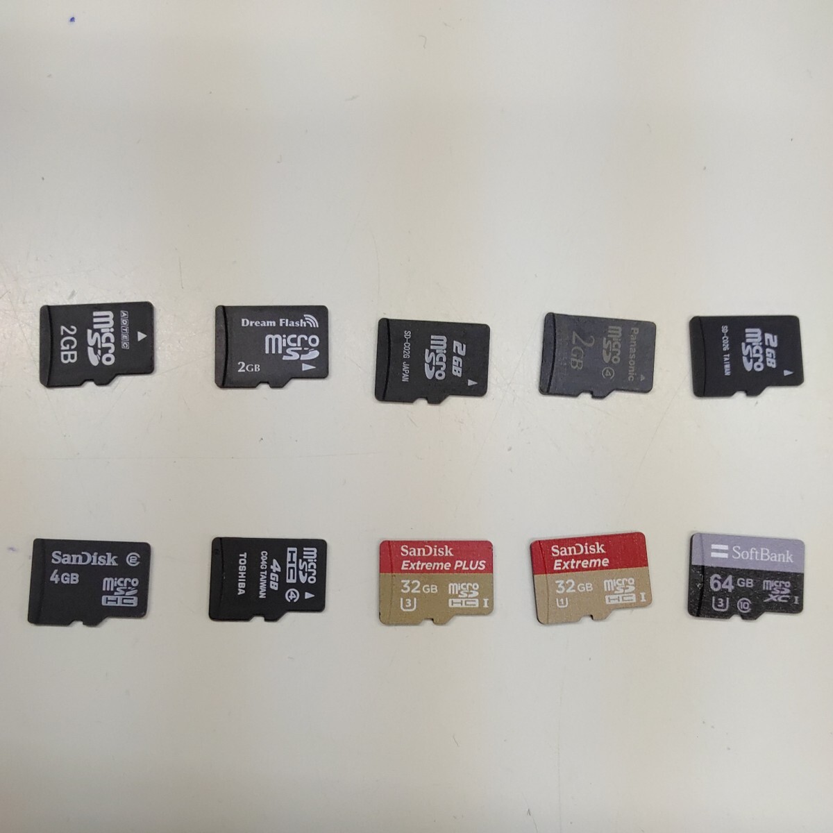 ★ マイクロSDカード　画像の10枚セット　使用済み中古　１円スタート　microSD メモリーカード　micro SDカード　まとめ売り_画像1