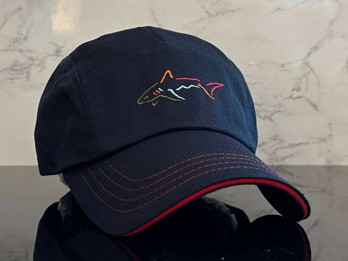 【未使用品】996J★GREG NORMAN グレグ ノーマン ゴルフ キャップ 帽子 CAP 高級感のあるネイビーのポリエステル伸縮素材♪《FREEサイズ》_画像1