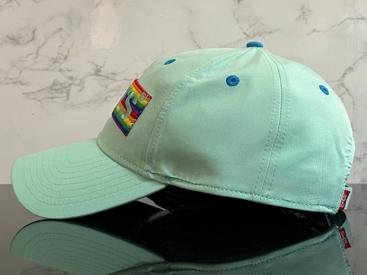 【未使用品】260KD★Levi’s リーバイス キャップ 帽子 CAP お洒落なライトブルーのポリエステル素材にオリジナルロゴ♪《FREEサイズ》の画像4