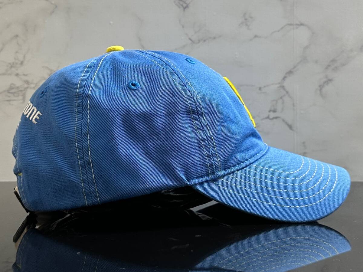 【未使用品】296KA★BRIDGESTONE GOLF ブリジストン ゴルフ キャップ 帽子 CAP ライトブルーのコットン素材にイエローロゴ《FREEサイズ》の画像4