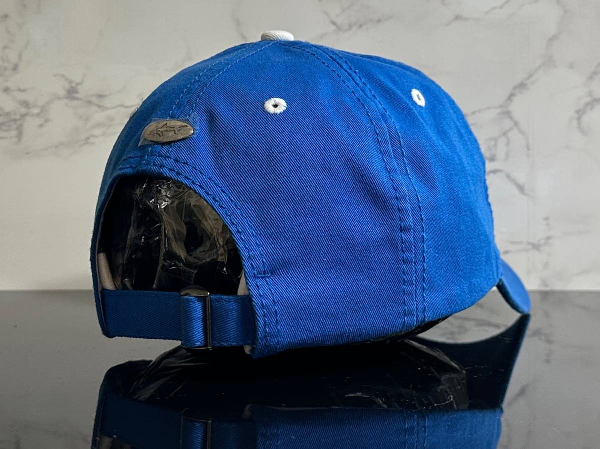 【未使用品】37A★GREG NORMAN グレグ ノーマン キャップ 帽子 CAP お洒落なブルーのコットン素材に希少デザイン♪《FREEサイズ》の画像6