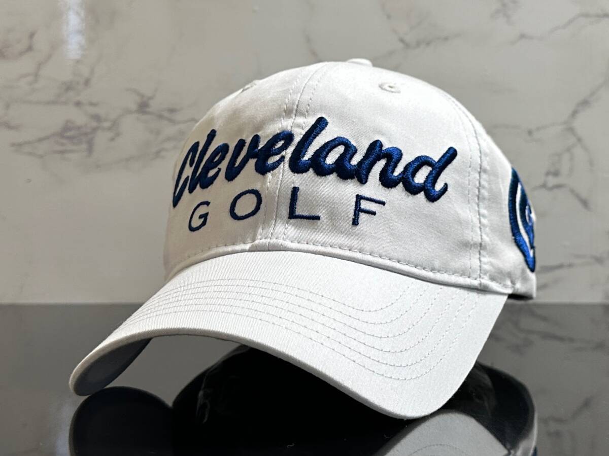 【未使用品】320KB★Cleveland GOLF クリーブランド ゴルフキャップ 帽子 CAP 上品で高級感のあるホワイトのコットン素材♪《FREEサイズ》の画像2