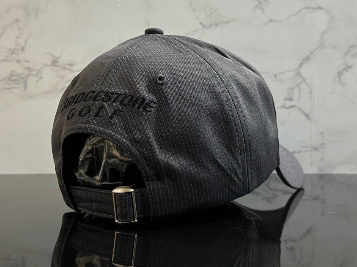 [ не использовался товар ]284KF*BRIDGESTONE GOLF Bridgestone Golf колпак шляпа CAP сверху товар . ощущение роскоши. есть серый . светло-серый линия {FREE размер 