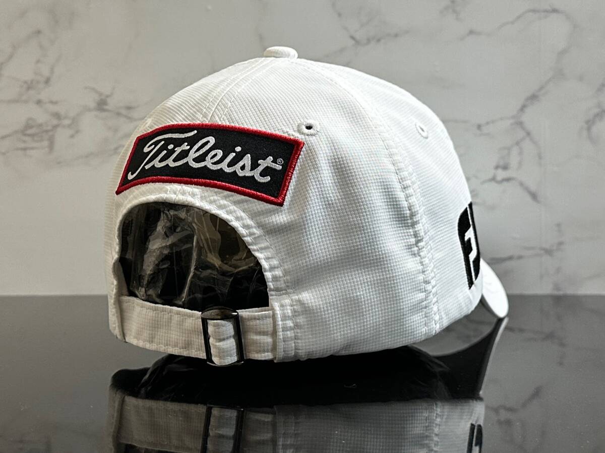 【未使用品】283KB★Titleist タイトリスト ゴルフ 帽子 高級感のあるホワイトのポリエステル素材にブラックロゴ《FREEサイズ》渋野日向子_画像5