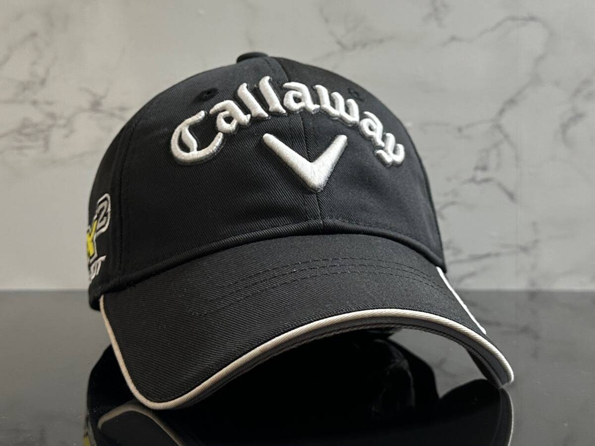 【未使用品】205KF 上品★Callaway Golf キャロウェイ ゴルフ キャップ 帽子 CAP 上品で高級感のあるブラックにシリーズロゴ《FREEサイズ》の画像2