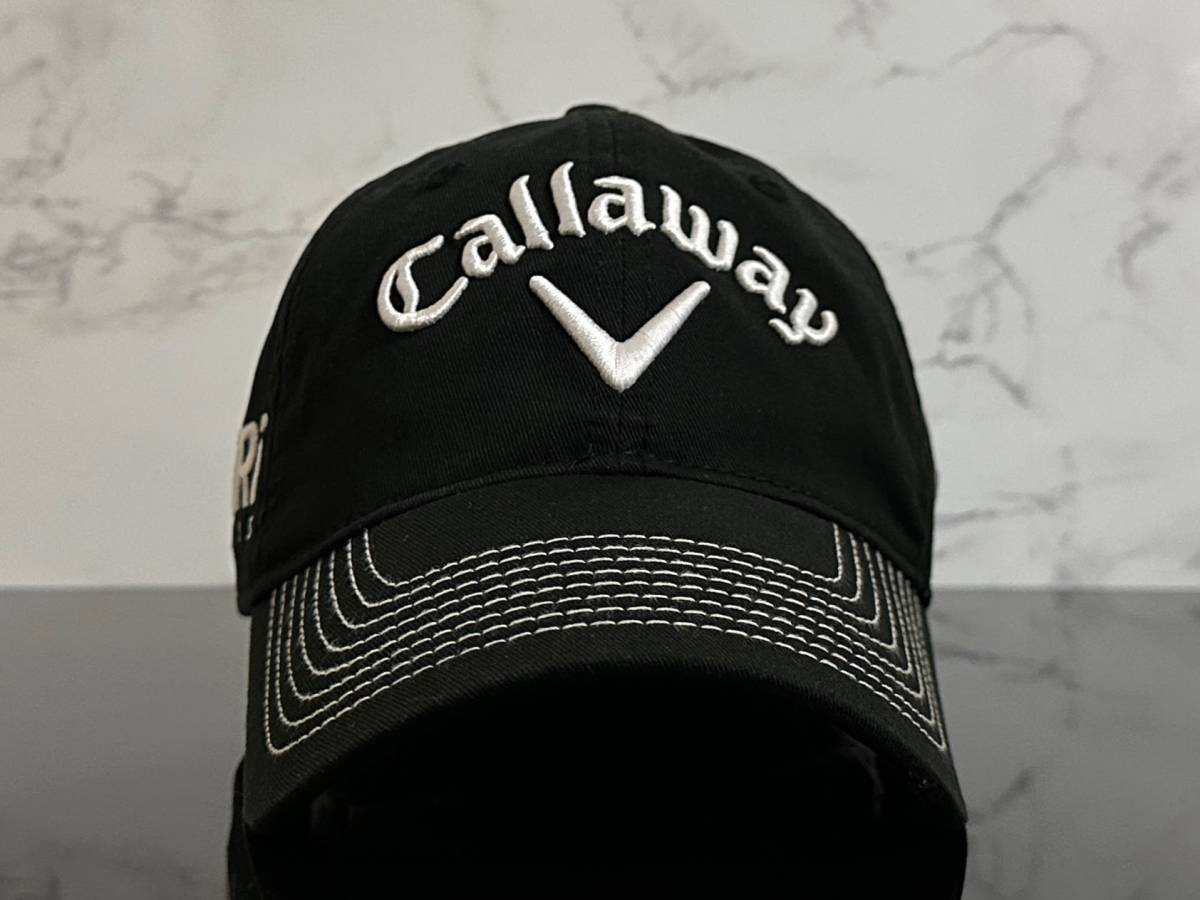 【未使用品】64A 上品★Callaway Golf キャロウェイ ゴルフ キャップ 帽子 CAP 上品で高級感のあるブラックにシリーズロゴ《FREEサイズ》_画像2