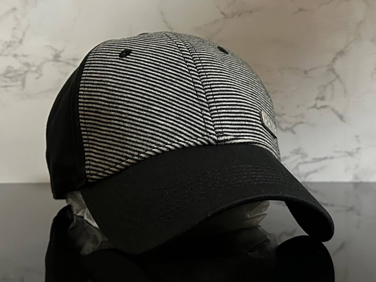 【未使用品】44B クール★OAKLEY オークリー キャップ 帽子CAP クールなシマ柄とブラックの伸縮素材にメタルピン《伸縮前57㎝～60㎝位迄》_画像2