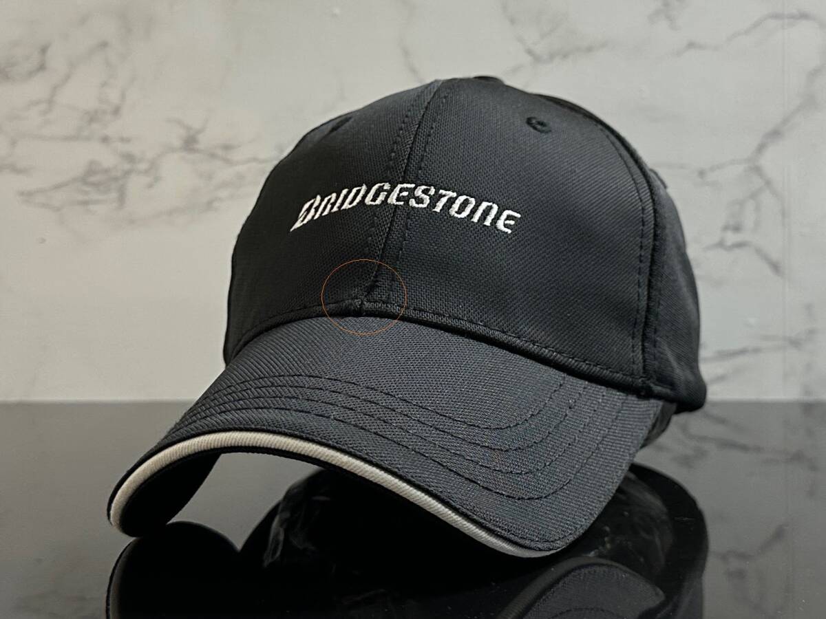 【未使用品】290KE 訳あり★BRIDGESTONE ブリジストン スポーツ キャップ 帽子 CAP クールなブラックのポリエステル素材♪《FREEサイズ》の画像2