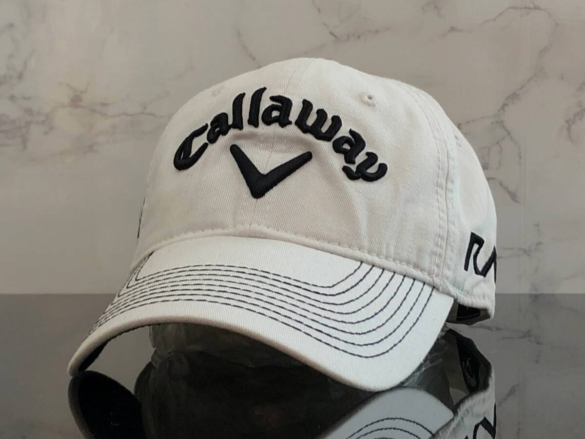 【未使用品】61C 訳あり★Callaway Golf キャロウェイ ゴルフ キャップ 帽子CAP 上品で高級感のあるホワイトにシリーズロゴ《FREEサイズ》の画像3
