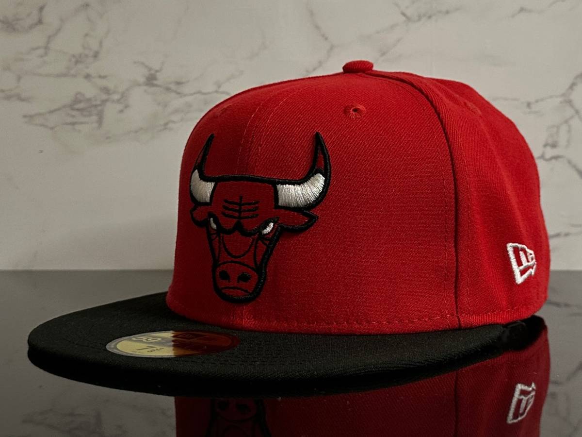 【未使用品】52A 訳あり★NEW ERA 59FIFTY×NBA シカゴ ブルズ Chicago Bulls コラボ キャップ Michael Jordan《SIZE 7 1/2・59.6㎝》_画像1