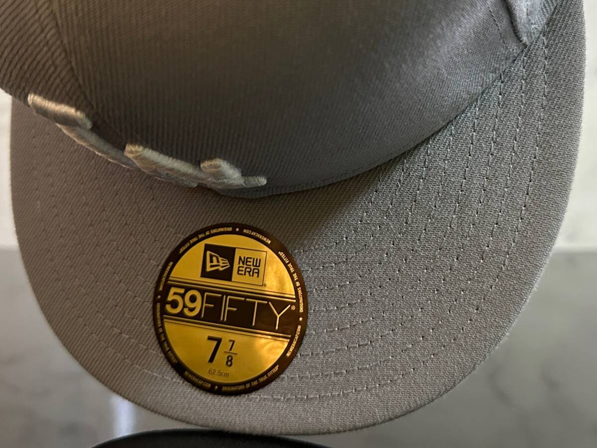 [ не использовался товар ]41C есть перевод *NEW ERA 59FIFTY×MLB Los Angeles doja-sLos Angeles Dodgers колпак большой . sho flat {SIZE 7 7/8*62.5.}