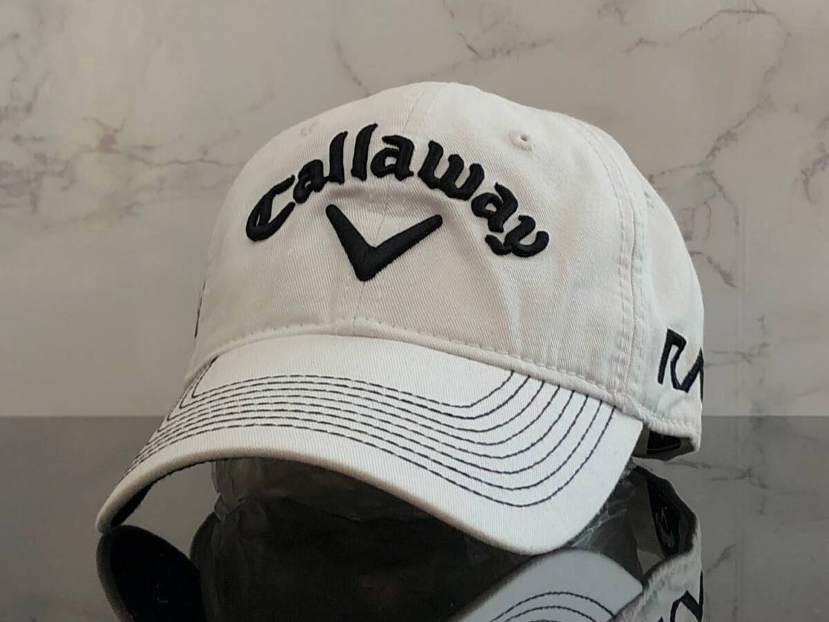 【未使用品】61C 訳あり★Callaway Golf キャロウェイ ゴルフ キャップ 帽子CAP 上品で高級感のあるホワイトにシリーズロゴ《FREEサイズ》_画像3