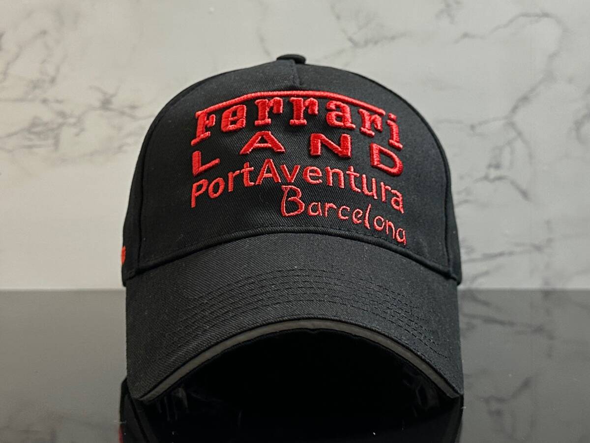 【未使用品】271KF 上品★Ferrari フェラーリ キャップ 帽子 CAP 上品で高級感のあるデザインにブラックのコットン素材♪《FREEサイズ》の画像2