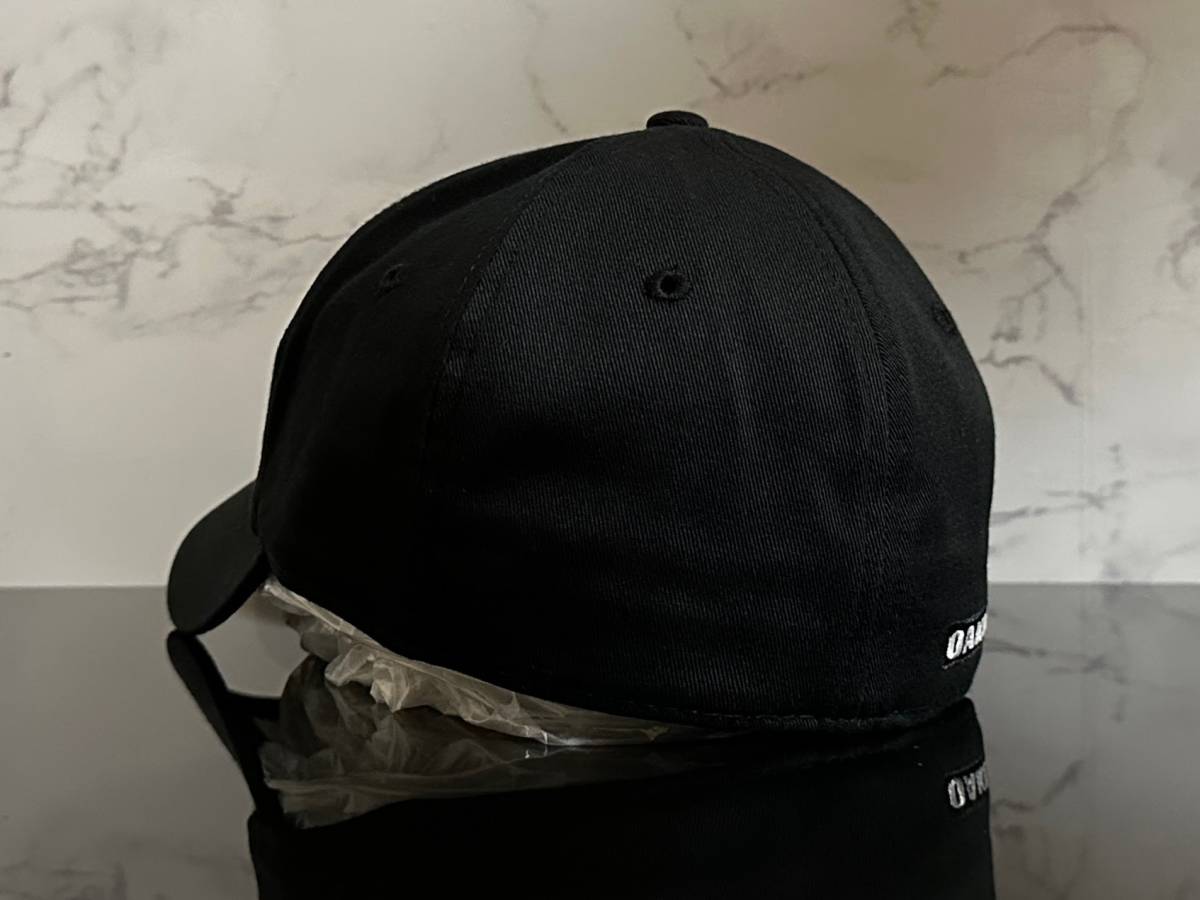 【未使用品】44B クール★OAKLEY オークリー キャップ 帽子CAP クールなシマ柄とブラックの伸縮素材にメタルピン《伸縮前58㎝～61㎝位迄》の画像6