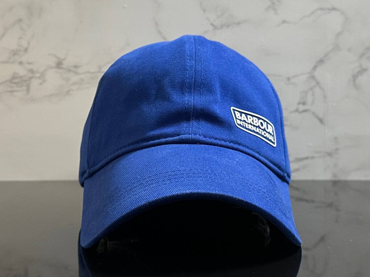 【未使用品】263KB★BARBOUR バーブァー キャップ 帽子 CAP ファンにも嬉しい上品で高級感のあるブルーにホワイトロゴ《FREEサイズ》の画像2