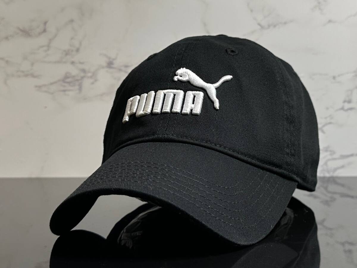 【未使用品】222KE クール★PUMA プーマ キャップ 帽子CAP ファンにも嬉しいクールなブラックのコットン素材にホワイトロゴ《FREEサイズ》の画像3