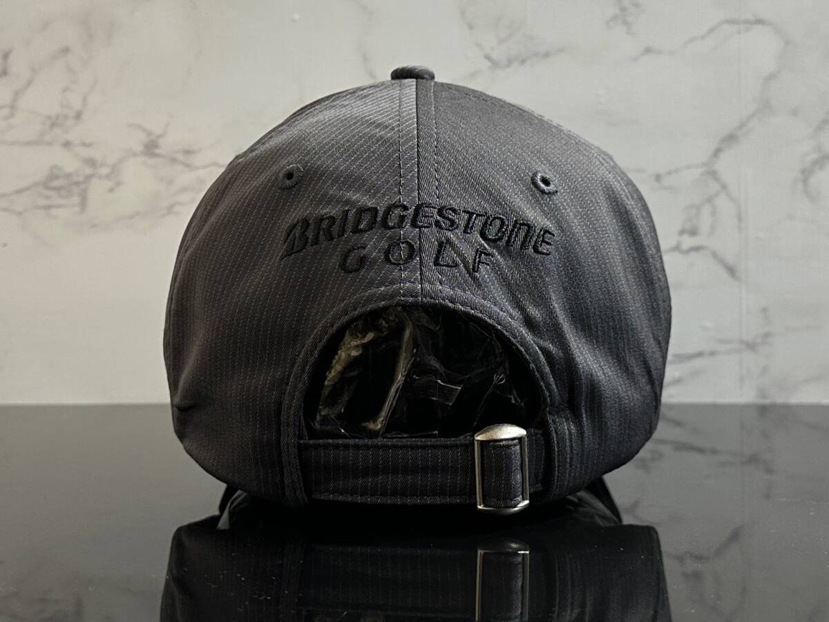 [ не использовался товар ]284KF*BRIDGESTONE GOLF Bridgestone Golf колпак шляпа CAP сверху товар . ощущение роскоши. есть серый . светло-серый линия {FREE размер 