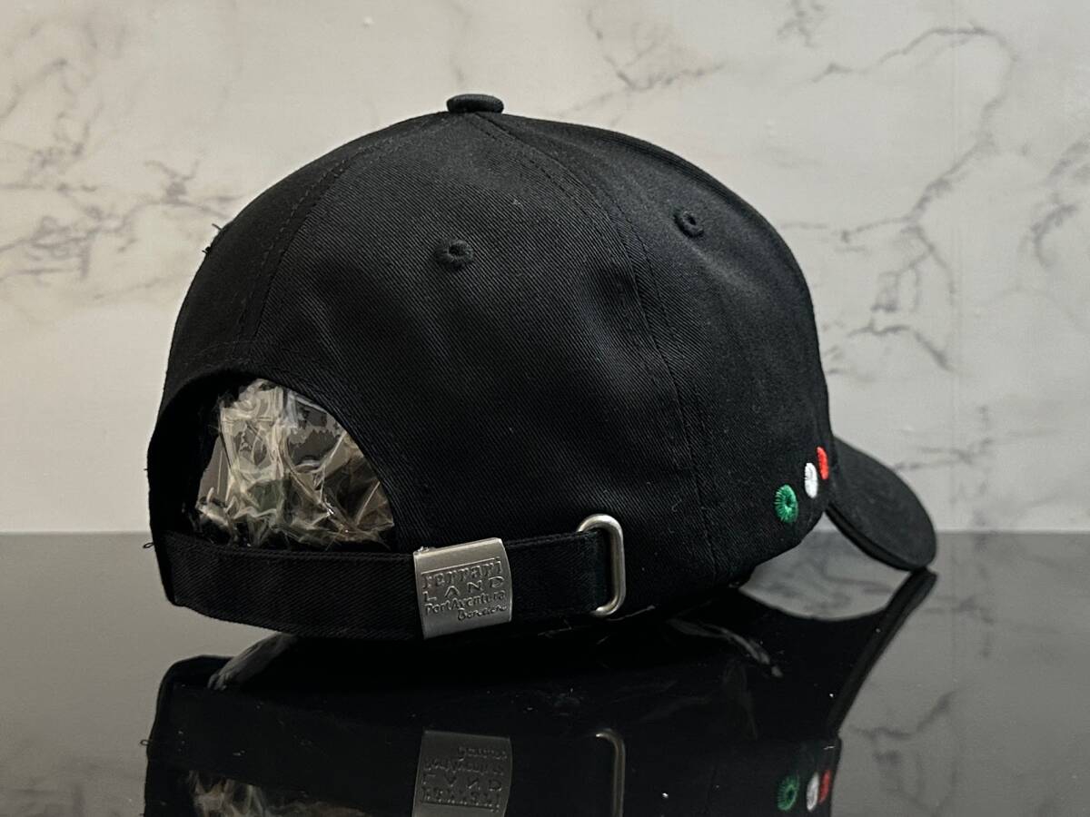 【未使用品】271KF 上品★Ferrari フェラーリ キャップ 帽子 CAP 上品で高級感のあるデザインにブラックのコットン素材♪《FREEサイズ》_画像7